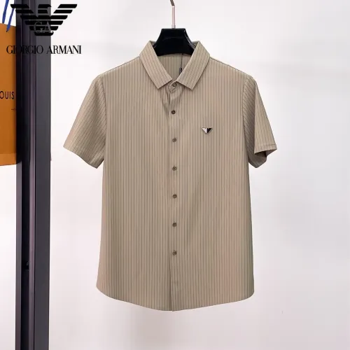 Armani Shirts Short Sleeved For Men #1426946 $52.00 USD, Wholesale Replica Armani Shirts