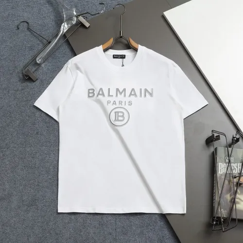 Balmain T-Shirts Short Sleeved For Unisex #1426990 $38.00 USD, Wholesale Replica Balmain T-Shirts