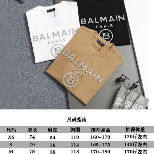 Replica Balmain T-Shirts Short Sleeved For Unisex #1426992 $38.00 USD for Wholesale