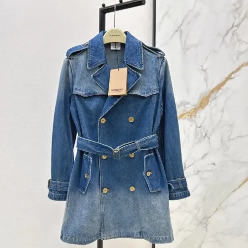 Burberry Coats Long Sleeved For Women #1427086 $155.00 USD, Wholesale Replica Burberry Coats