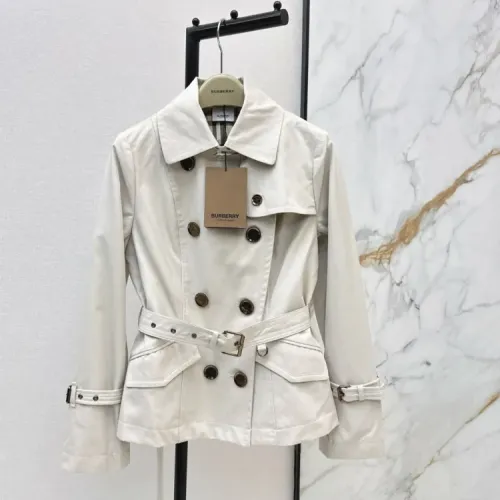 Burberry Trench Coat Long Sleeved For Women #1427087 $172.00 USD, Wholesale Replica Burberry Trench Coat