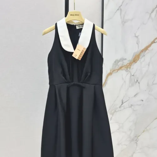 MIU MIU Dresses Sleeveless For Women #1427092 $128.00 USD, Wholesale Replica MIU MIU Dresses