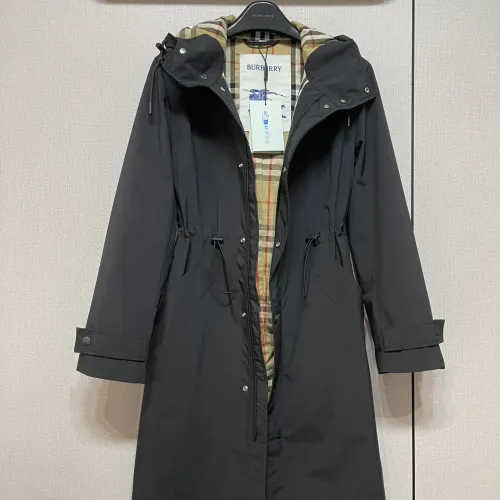 Replica Burberry Trench Coat Long Sleeved For Women #1427109 $162.00 USD for Wholesale
