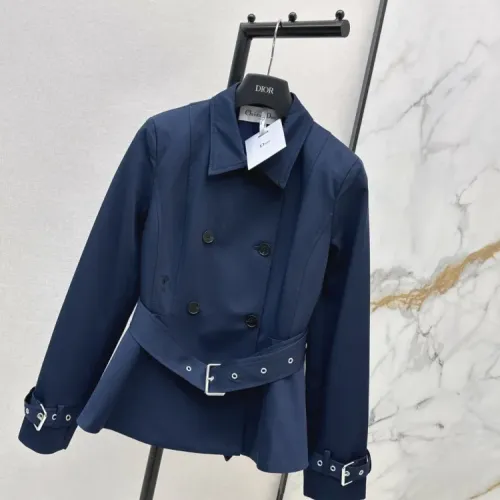 Replica Christian Dior Coats Long Sleeved For Women #1427116 $135.00 USD for Wholesale