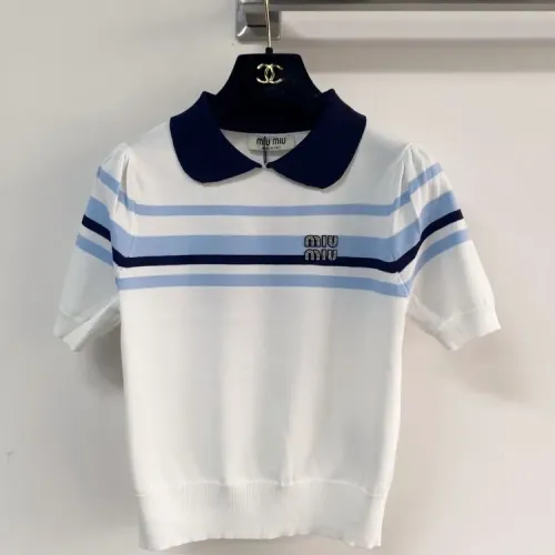 MIU MIU T-Shirts Short Sleeved For Women #1427123 $96.00 USD, Wholesale Replica MIU MIU T-Shirts