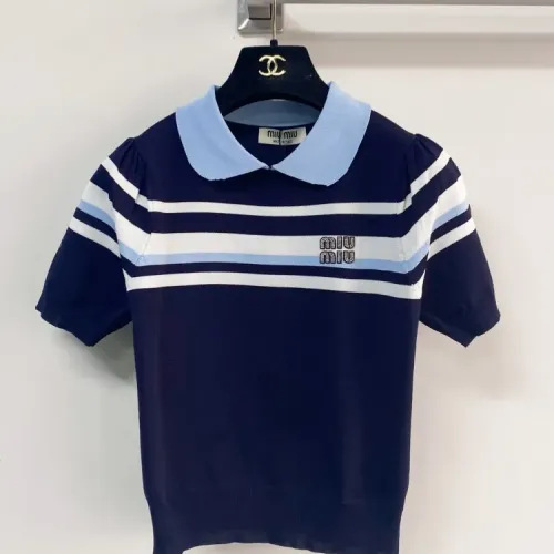 MIU MIU T-Shirts Short Sleeved For Women #1427124 $96.00 USD, Wholesale Replica MIU MIU T-Shirts
