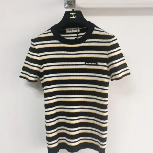 MIU MIU T-Shirts Short Sleeved For Women #1427126 $96.00 USD, Wholesale Replica MIU MIU T-Shirts