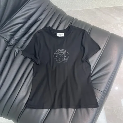 Chanel T-Shirts Short Sleeved For Women #1427155 $56.00 USD, Wholesale Replica Chanel T-Shirts