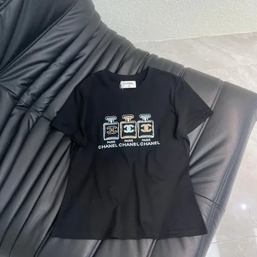 Chanel T-Shirts Short Sleeved For Women #1427158 $60.00 USD, Wholesale Replica Chanel T-Shirts
