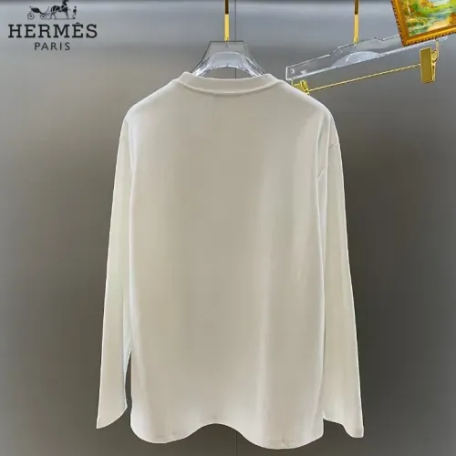 Replica Hermes T-Shirts Long Sleeved For Unisex #1427224 $34.00 USD for Wholesale