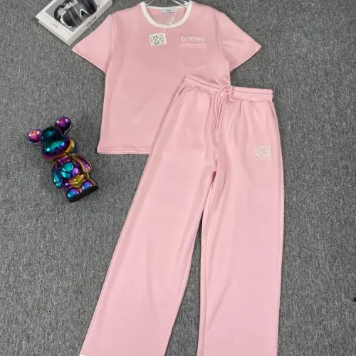 LOEWE Tracksuits Short Sleeved For Women #1427397 $88.00 USD, Wholesale Replica LOEWE Tracksuits