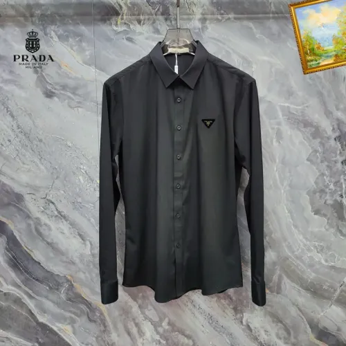 Prada Shirts Long Sleeved For Men #1427401 $40.00 USD, Wholesale Replica Prada Shirts
