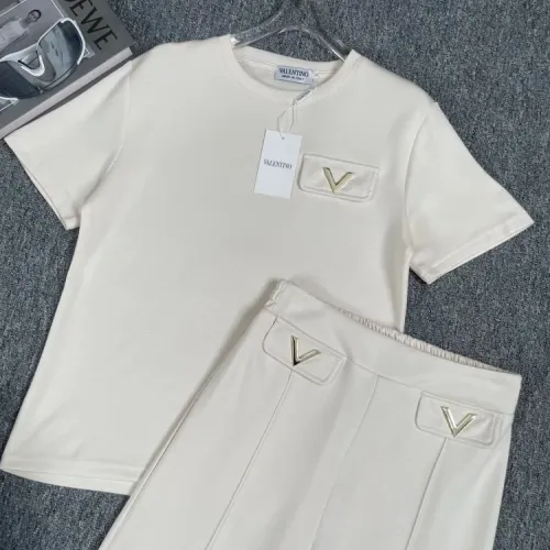 Replica Valentino Tracksuits Short Sleeved For Women #1427424 $88.00 USD for Wholesale