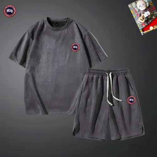 Canada Goose Tracksuits Short Sleeved For Men #1427428 $48.00 USD, Wholesale Replica Canada Goose Tracksuits