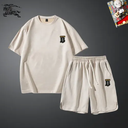 Burberry Tracksuits Short Sleeved For Men #1427430 $48.00 USD, Wholesale Replica Burberry Tracksuits