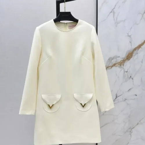 Valentino Dresses Long Sleeved For Women #1427442 $76.00 USD, Wholesale Replica Valentino Dresses