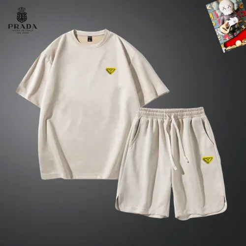 Prada Tracksuits Short Sleeved For Men #1427453 $48.00 USD, Wholesale Replica Prada Tracksuits