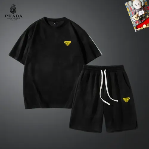 Prada Tracksuits Short Sleeved For Men #1427455 $48.00 USD, Wholesale Replica Prada Tracksuits