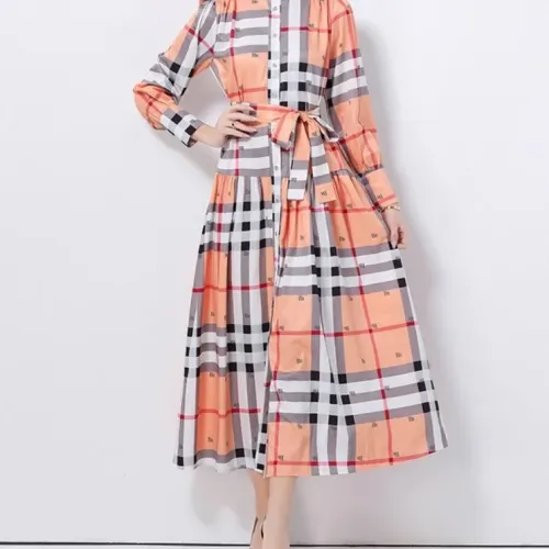Burberry Dresses Long Sleeved For Women #1427521 $68.00 USD, Wholesale Replica Burberry Dresses