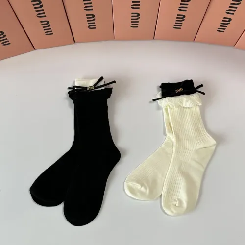MIU MIU Socks #1427936 $29.00 USD, Wholesale Replica MIU MIU Socks