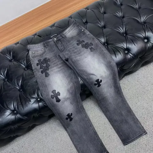 Replica Chrome Hearts Jeans For Men #1428585 $48.00 USD for Wholesale