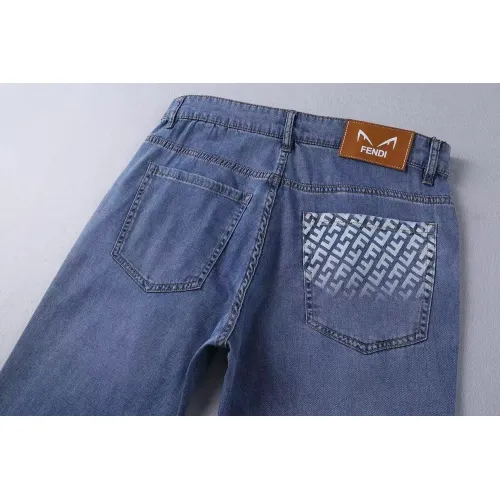 Replica Fendi Jeans For Men #1428604 $45.00 USD for Wholesale