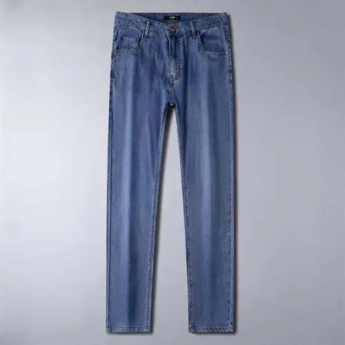 Replica Fendi Jeans For Men #1428604 $45.00 USD for Wholesale