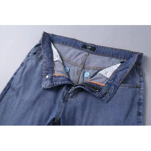 Replica Fendi Jeans For Men #1428604 $45.00 USD for Wholesale