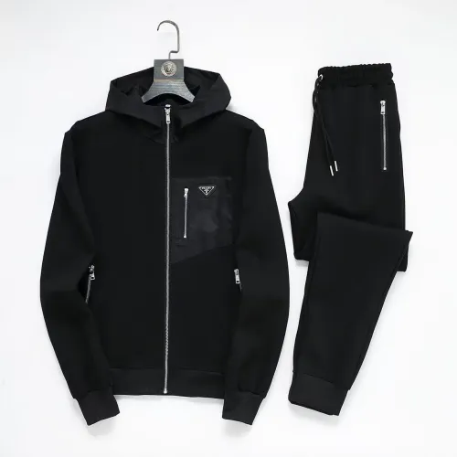 Prada Tracksuits Long Sleeved For Men #1428788 $92.00 USD, Wholesale Replica Prada Tracksuits