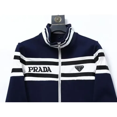 Replica Prada Tracksuits Long Sleeved For Men #1428796 $92.00 USD for Wholesale