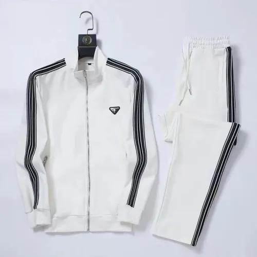 Prada Tracksuits Long Sleeved For Men #1428797 $92.00 USD, Wholesale Replica Prada Tracksuits