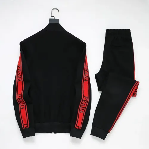 Replica Prada Tracksuits Long Sleeved For Men #1428802 $92.00 USD for Wholesale