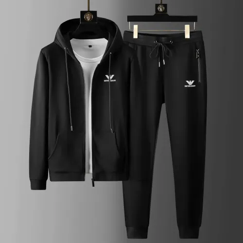 Armani Tracksuits Long Sleeved For Men #1428823 $85.00 USD, Wholesale Replica Armani Tracksuits