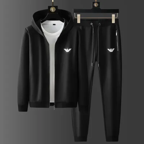 Armani Tracksuits Long Sleeved For Men #1428856 $85.00 USD, Wholesale Replica Armani Tracksuits