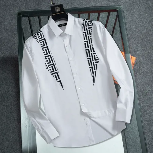 Balmain Shirts Long Sleeved For Men #1428956 $48.00 USD, Wholesale Replica Balmain Shirts