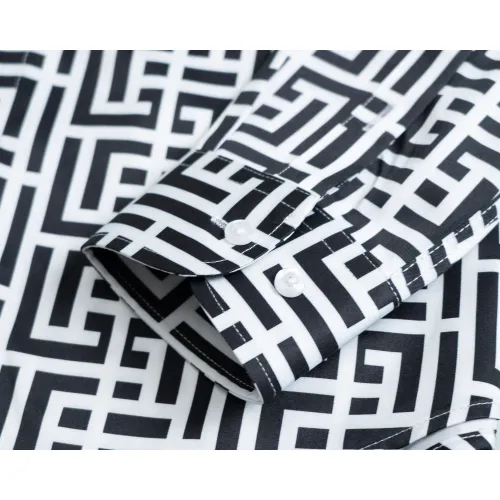 Replica Balmain Shirts Long Sleeved For Men #1428972 $38.00 USD for Wholesale