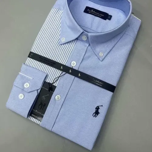 Replica Ralph Lauren Polo Shirts Long Sleeved For Men #1428982 $40.00 USD for Wholesale