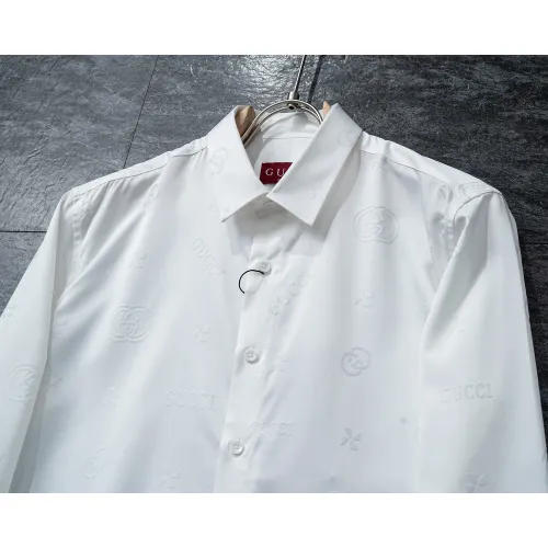 Replica Gucci Shirts Long Sleeved For Men #1428986 $48.00 USD for Wholesale
