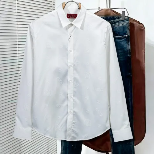 Replica Gucci Shirts Long Sleeved For Men #1428986 $48.00 USD for Wholesale