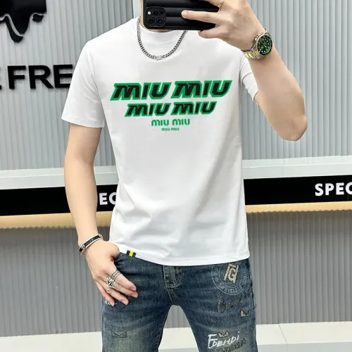 MIU MIU T-Shirts Short Sleeved For Men #1429239 $40.00 USD, Wholesale Replica MIU MIU T-Shirts