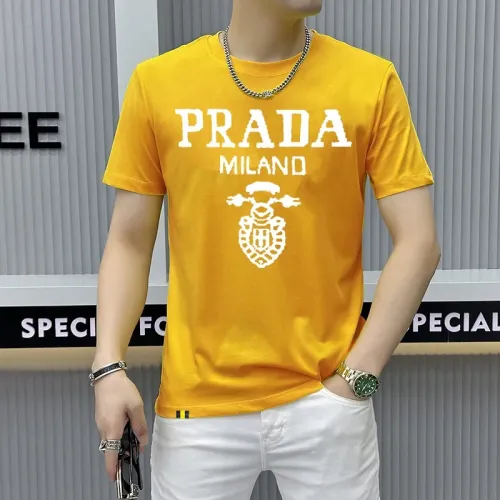 Prada T-Shirts Short Sleeved For Men #1429261 $40.00 USD, Wholesale Replica Prada T-Shirts