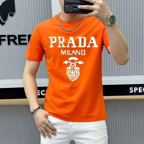 Prada T-Shirts Short Sleeved For Men #1429262 $40.00 USD, Wholesale Replica Prada T-Shirts