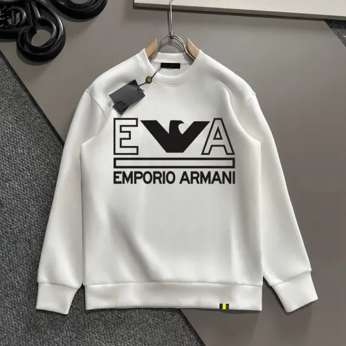 Armani Hoodies Long Sleeved For Men #1429487 $48.00 USD, Wholesale Replica Armani Hoodies