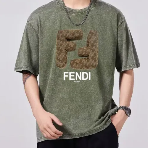 Fendi T-Shirts Short Sleeved For Men #1429545 $45.00 USD, Wholesale Replica Fendi T-Shirts