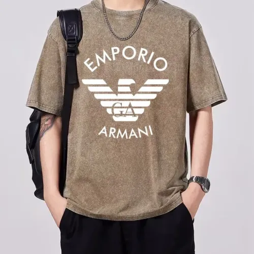 Armani T-Shirts Short Sleeved For Men #1429548 $45.00 USD, Wholesale Replica Armani T-Shirts