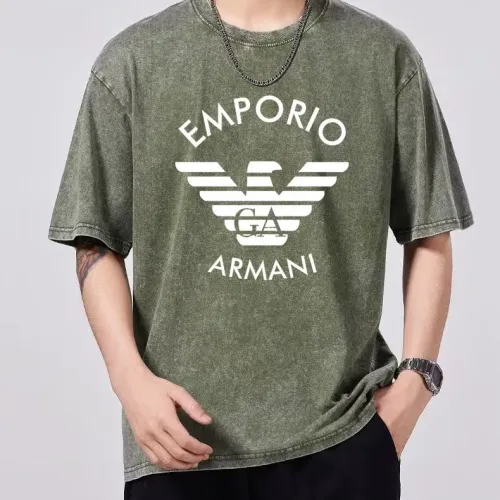 Armani T-Shirts Short Sleeved For Men #1429549 $45.00 USD, Wholesale Replica Armani T-Shirts