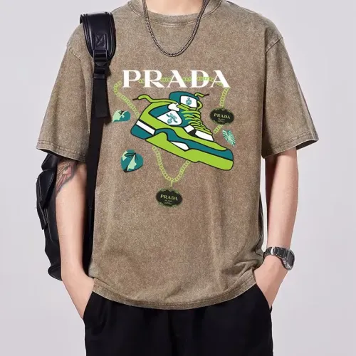 Prada T-Shirts Short Sleeved For Men #1429556 $45.00 USD, Wholesale Replica Prada T-Shirts