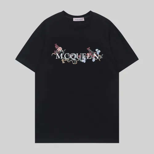 Alexander McQueen T-shirts Short Sleeved For Unisex #1429581 $32.00 USD, Wholesale Replica Alexander McQueen T-shirts