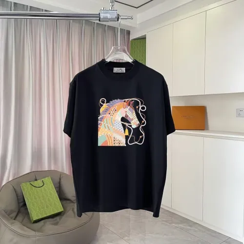 Hermes T-Shirts Short Sleeved For Unisex #1429663 $42.00 USD, Wholesale Replica Hermes T-Shirts