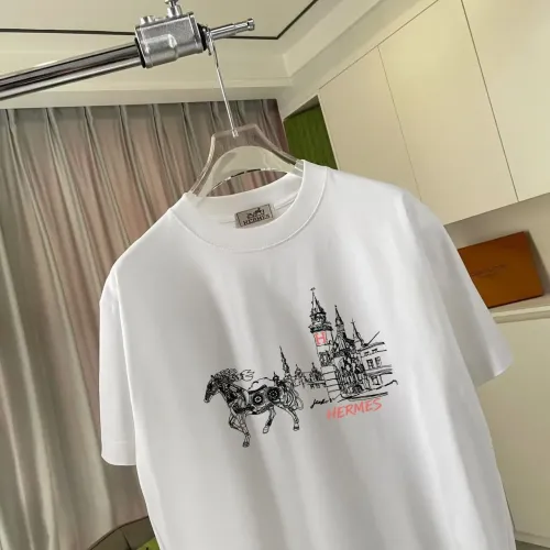 Replica Hermes T-Shirts Short Sleeved For Unisex #1429664 $42.00 USD for Wholesale